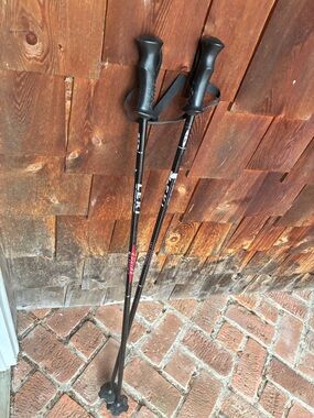 Leki  Equipe Aluminum Poles Adult Men's 105 cm Black Silver